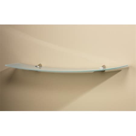 Amore Designs Amore Designs CPTSCRESCENTOP Concepts Crescent Opaque Glass Shelf CPTSCRESCENTOP